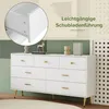 okwish Kommode Sideboard 140*35*76cm mit 7 Schubladen, Produktbild-Vorschau 4
