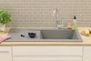 Einbau Küchen Spüle Granit Mineralite 100 x 50 Beton Grau Produktbild-Vorschau 4