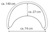 Theraline Plüschmond Stillkissen dunkelblau Produktbild-Vorschau 6