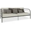 vidaXL Struttura letto divano letto Grigio Metallo 90×200 Anteprima dell’immagine prodotto 1