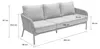 LC Garden Terrano Dining-3er Sofa Produktbild-Vorschau 3