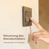 A hand is shown pressing a light switch on a wall. Náhled obrázku produktu