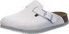 A single white clog shoe is shown from a side-diagonal angle against a white background. Produktbild-Vorschau