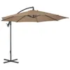 vidaXL Ombrellone semaforo con palo in acciaio 300 cm Taupe Anteprima dell’immagine prodotto 1