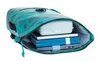 An open backpack with items inside. Produktbild-Vorschau