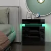 Nachttisch mit LED Beleuchtung,mit 2 Schubladen, mit 16 Produktbild-Vorschau 1