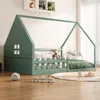 Sweiko lit plat, 140x200 cm, lit d'enfant, barre de maison, Voir les images du produit 2