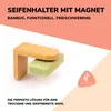 bremermann Magnet-Seifenhalter aus Bambus - frei hängende Produktbild-Vorschau 3
