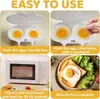 Cuisinière à œufs pour micro-ondes - Lot de 2 - Pour 2 œufs Voir les images du produit 7