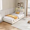Letto imbottito UnboxG 90x200cm con cassetto, tessuto Anteprima dell’immagine prodotto 6