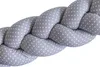 400 cm GRAU Geflochtenes Kissen Zierkissen Dekokissen Bettschlange Bettumrandung Zugluftstopper Produktbild-Vorschau