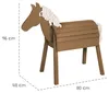 roba Outdoorspielpferd - Massivholz teak - Voltigierpferd Produktbild-Vorschau 3
