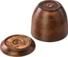 Pot en céramique rond avec soucoupe brun foncé 25 cm Voir les images du produit 14