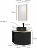 Meuble sous vasque d'angle SORRENTO avec vasque, robinet et Voir les images du produit 3