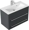 Badmöbel Waschplatz "Portus 700 SlimLine" 70 cm Grafit Produktbild-Vorschau 2