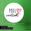 Huuraa Aufkleber Poel verliebt 10cm rund Sticker Produktbild-Vorschau 3