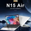 A laptop is displayed in front of a dark, starry background with a large moon or planet in the upper right corner. The laptop screen shows a colorful, abstract image. Another laptop is shown closed in the background. Produktbild-Vorschau