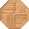 Top-down view of a wooden octagonal table. Náhled obrázku produktu