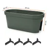 3.11 Pot de fleurs pour balcon, forme ovale - Couleur : Voir les images du produit 2