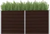 DELUKE® Hochbeet für Garten OSKAR Braun | 160x40x77cm | Produktbild-Vorschau 3