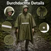 Uni wasserdichter Regenponcho, Regenumhang mit Produktbild-Vorschau 7