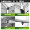 BRAST Gewächshaus Aluminium mit Fundament | 310x250x205cm | Produktbild-Vorschau 7
