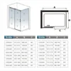 125x80x195cm Schiebetür 6mm NANO Duschwand Eckdusche Produktbild-Vorschau 9
