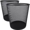 Westcott Papierkorb Mesh Schwarz (2er-Set) | 2 x Mülleimer Produktbild-Vorschau 1