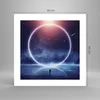 Poster - Poster ohne Rahmen - Fantasie Ring Kosmos - 40x40 Produktbild-Vorschau 4