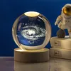 LED Dekolicht LED Dekofigur 3D-Kristallkugel mit Gravur im Produktbild-Vorschau 3