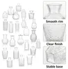 Mini-Vasen-Set 24 Stück, Glas, transparent, verschiedene Formen Productafbeelding-voorbeeld