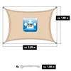 Tenda da sole UV permeabile all'acqua 1x2 - Quadrato - Anteprima dell’immagine prodotto 5