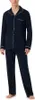 Schiesser Pyjama marineblau Baumwolle normale Passform Produktbild-Vorschau 10