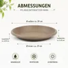 Sottovaso per piante Mira Taupe Ø 39 cm - Resistente al Anteprima dell’immagine prodotto 3