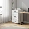 Kolečkový kontejner Relaxdays, 5 zásuvek, VxŠxH: 69 x 40 x Náhled obrázku produktu 2