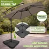 Parasol rectangulaire tillvex® en aluminium Ø 330 cm, Voir les images du produit 8