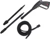 A pressure washer gun, extension wands, and a coiled hose are arranged on a white background. Anteprima dell’immagine prodotto