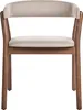 BELIANI Esszimmerstuhl 2er Set Beige Stoffbezug Gepolstert Produktbild-Vorschau 5