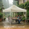 2,5x2,5m Pavillon Ersatzdach Transparent PVC Wasserdicht Produktbild-Vorschau 4