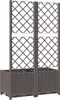 vidaXL Sadzarka z kratką brązowa 80x40x136 cm PP Podgląd zdjęcia produktu 6