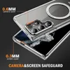 A clear phone case is shown with callouts highlighting its protective features. Anteprima dell’immagine prodotto
