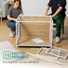 Navaris Möbel Hundebox mit Matte - Hundekäfig - Hundebox Produktbild-Vorschau 6