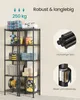 SONGMICS Standregal Metall, schmal, verstellbare Ablagen, Produktbild-Vorschau 3