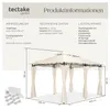 tectake® Gartenpavillon Emine 4 x 3 m Produktbild-Vorschau 5