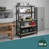 Scaffale per carichi pesanti Relaxdays con banco da lavoro, Anteprima dell’immagine prodotto 2