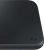 A close-up, angled view of a black wireless charging pad. Produktbild-Vorschau
