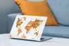 MuchoWow® Laptop Aufkleber Sticker Cover Weltkarte - Braun Produktbild-Vorschau 4