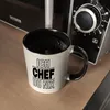 ICH CHEF DU NIX Kaffeebecher in schwarz für Büro und Produktbild-Vorschau 5