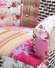 BELIANI Sessel Rosa Patchwork Polsterbezug Birkenholz Produktbild-Vorschau 8