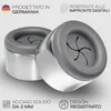 Set di 4 portasciugamani in acciaio inox, grigio, Anteprima dell’immagine prodotto 3
